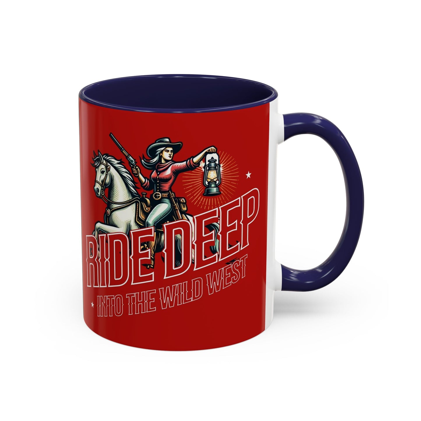 Wild West Adventure Coffee Mug - "Ride Deep" Design