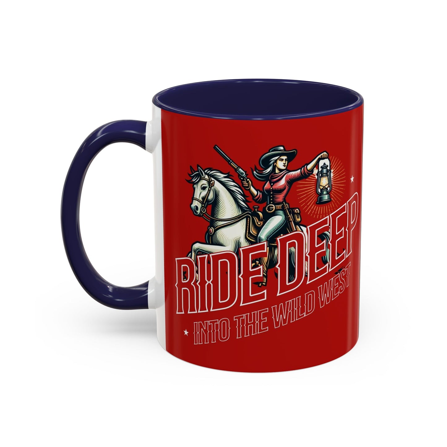 Wild West Adventure Coffee Mug - "Ride Deep" Design