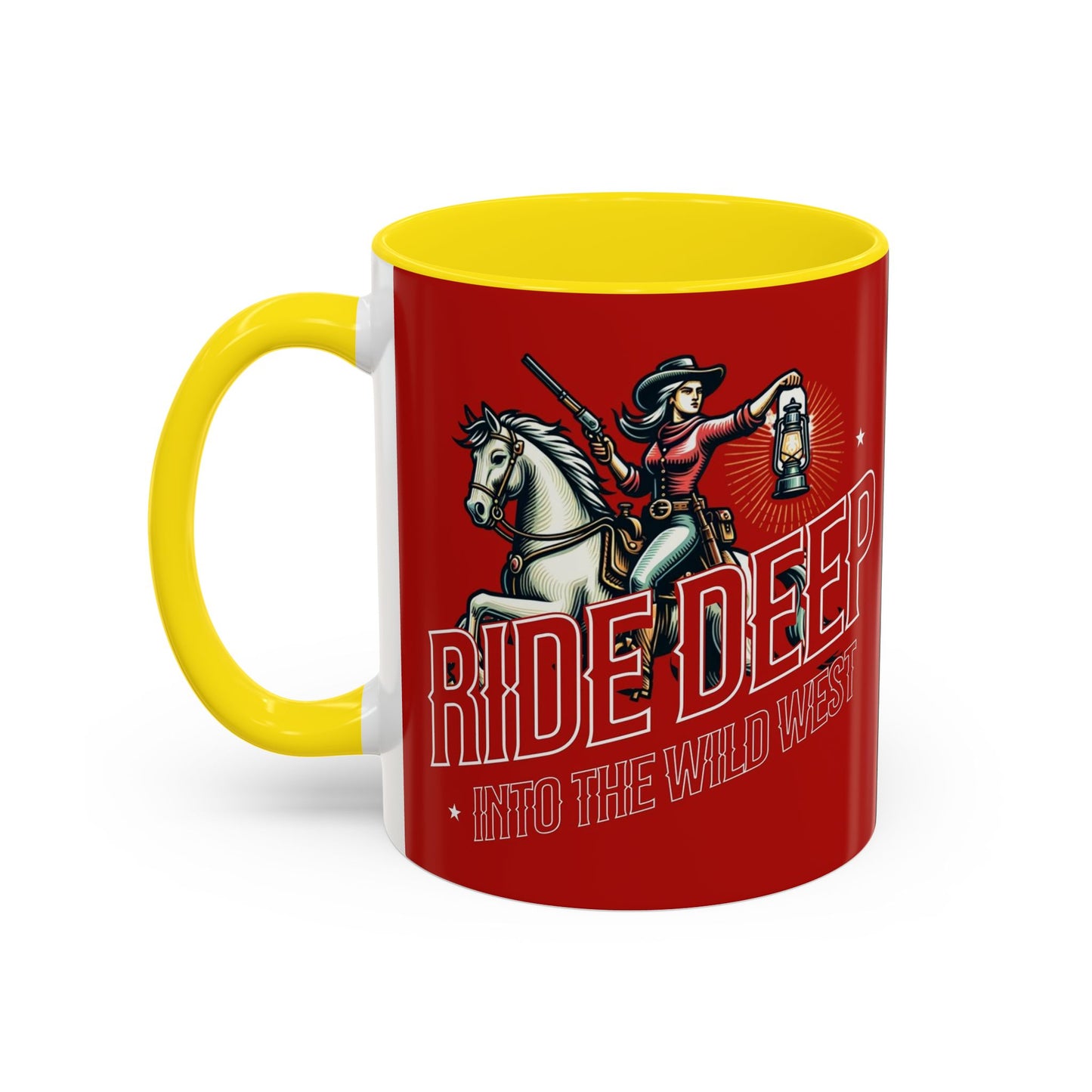 Wild West Adventure Coffee Mug - "Ride Deep" Design