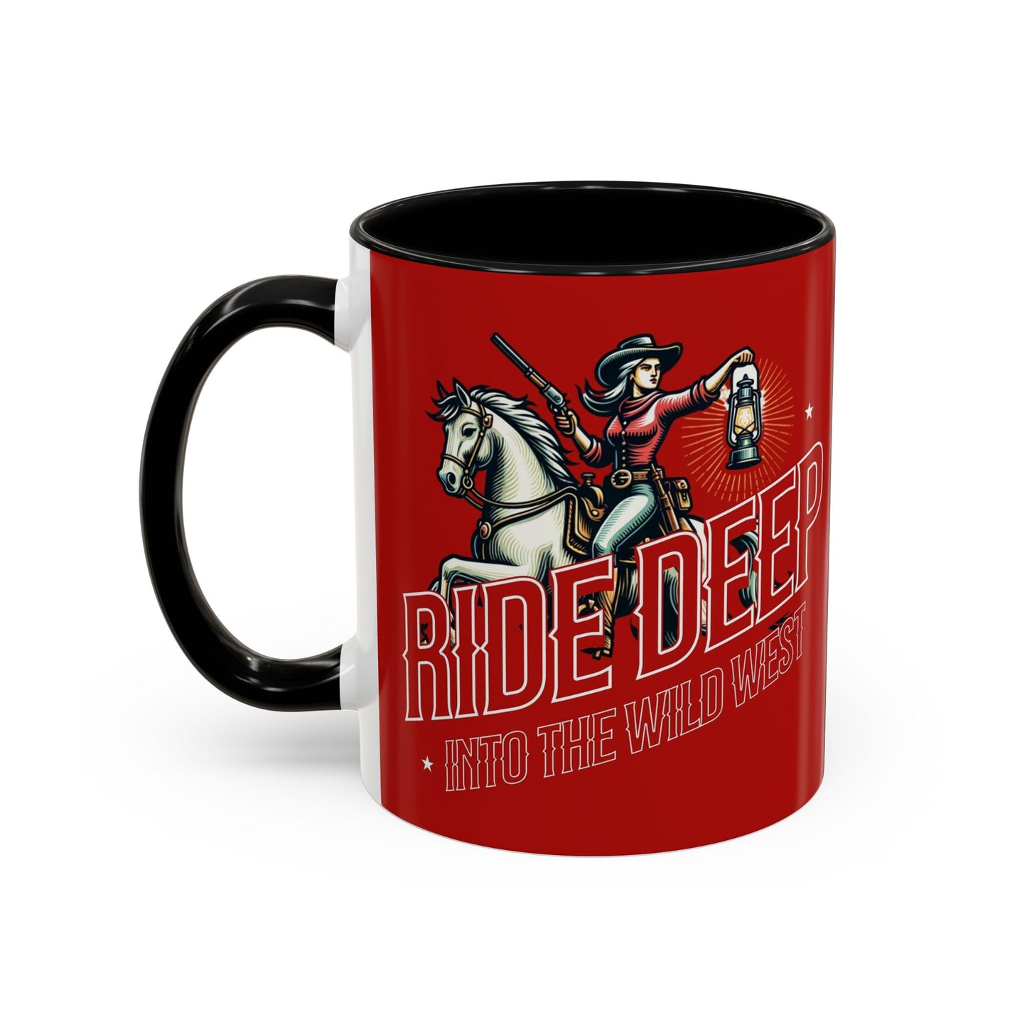 Wild West Adventure Coffee Mug - "Ride Deep" Design