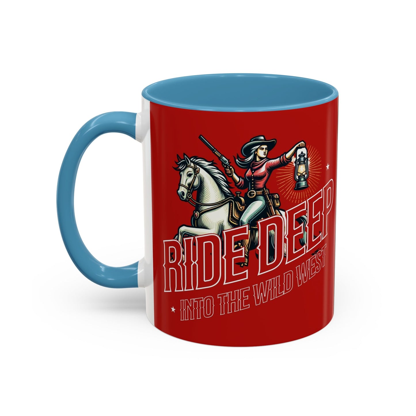 Wild West Adventure Coffee Mug - "Ride Deep" Design