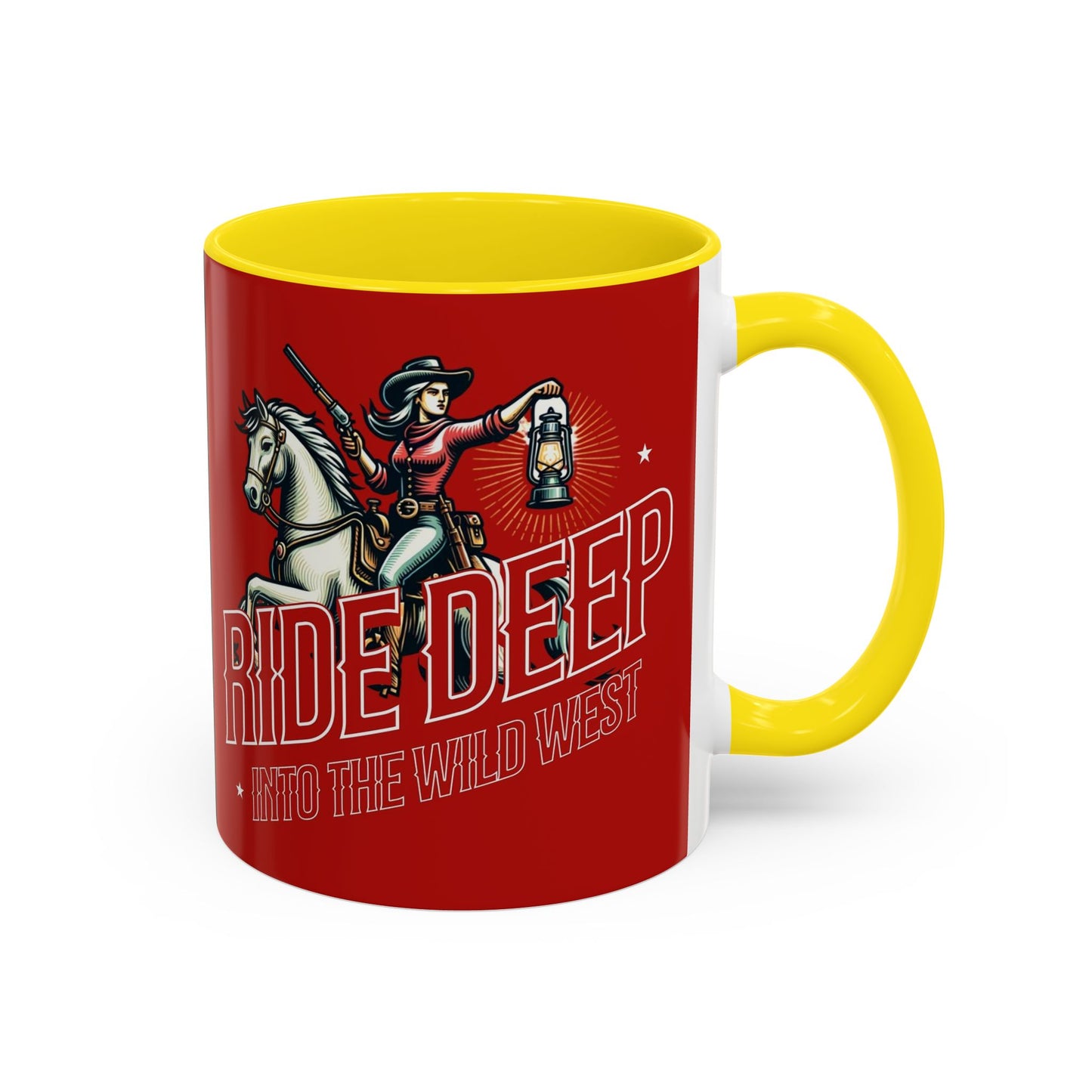 Wild West Adventure Coffee Mug - "Ride Deep" Design