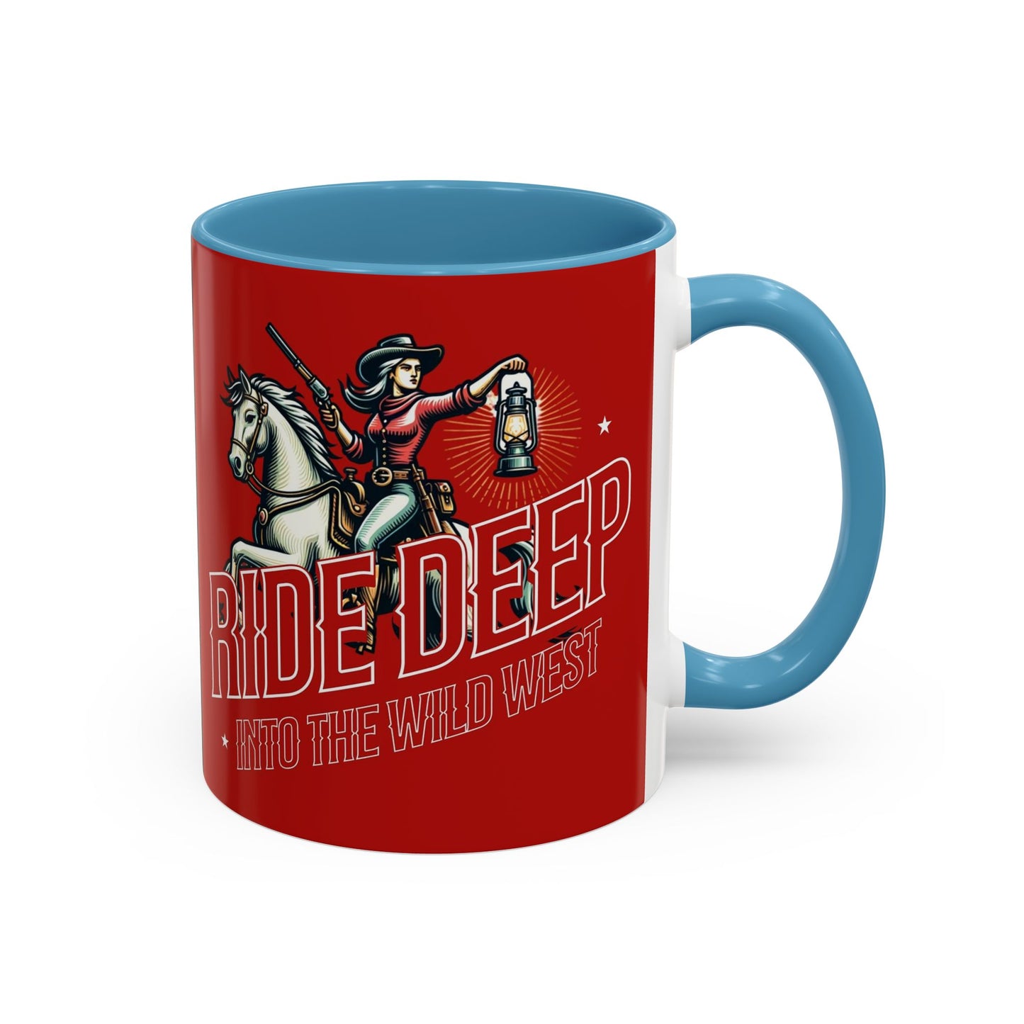 Wild West Adventure Coffee Mug - "Ride Deep" Design