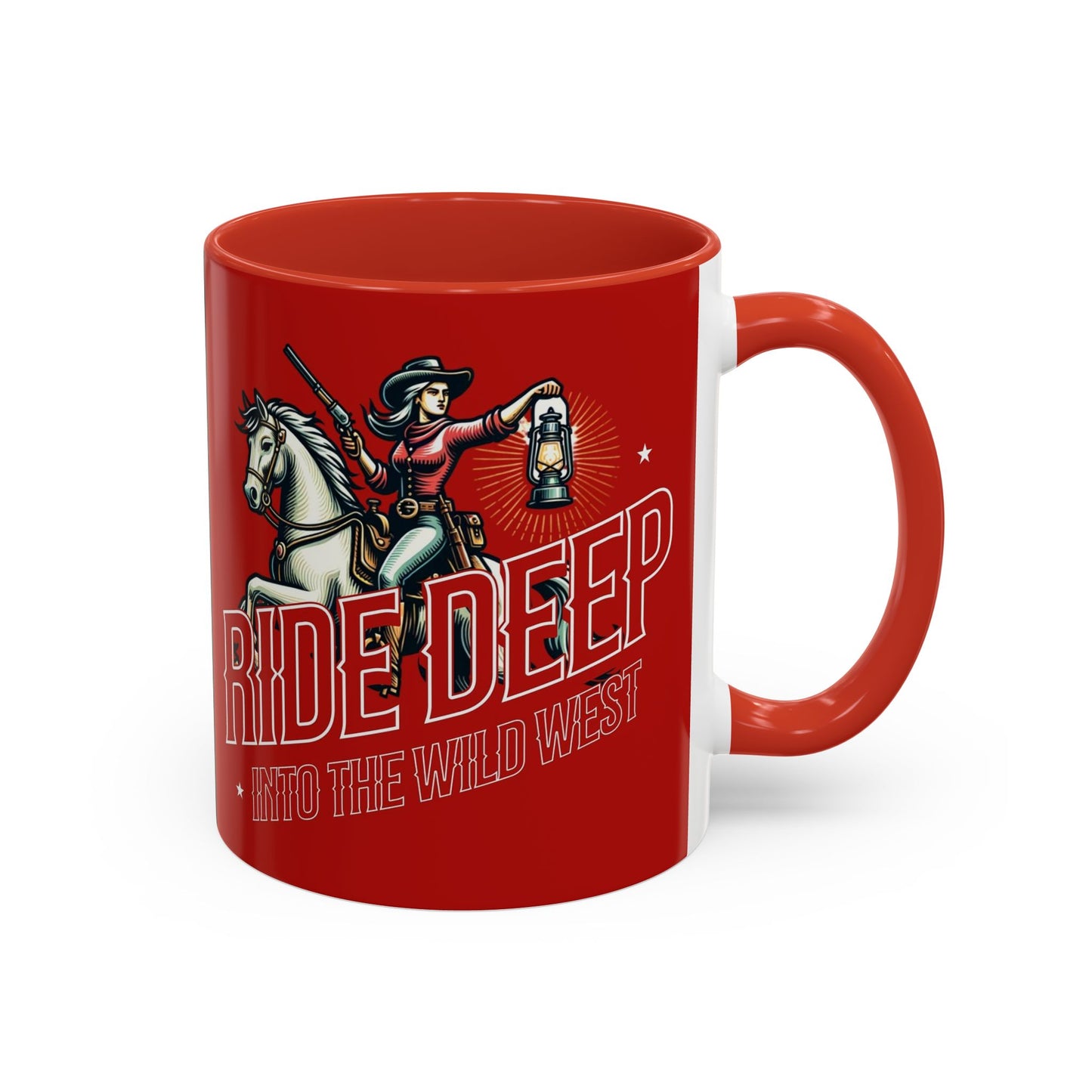 Wild West Adventure Coffee Mug - "Ride Deep" Design