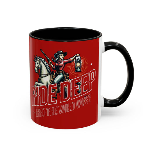 Wild West Adventure Coffee Mug - "Ride Deep" Design